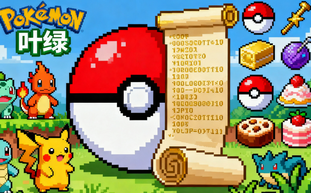 口袋妖怪叶绿金手指代码大全